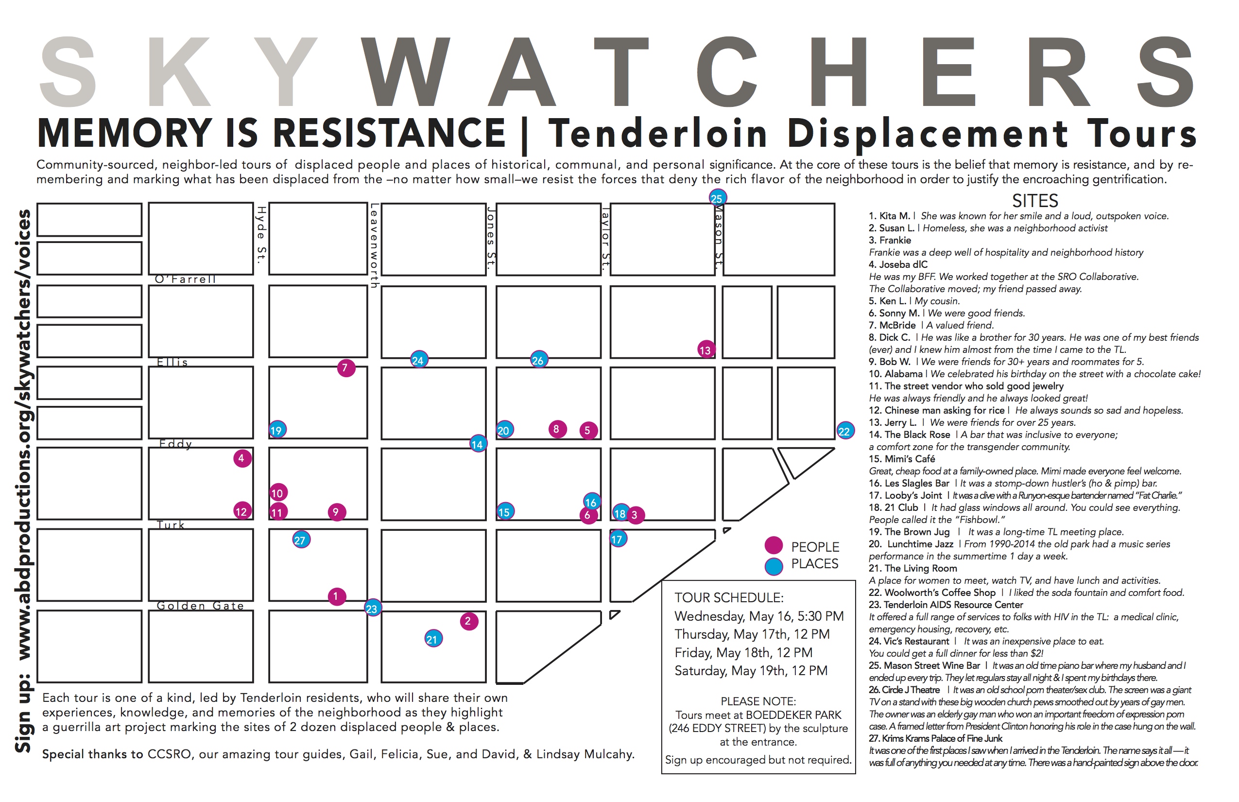 tenderloin memory map